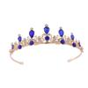 Bridal Crown Alloy Crystal Queen Headband Children's Party Birthday Crown Simple Wedding Crown Head Accessories