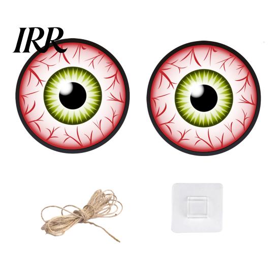 Cool Halloween Patterns Glowing Eyes Hanging Decor, LED Light Up Window Reusable Decor Ornament, Spooky Eyeball Sign for Party, Haunted House