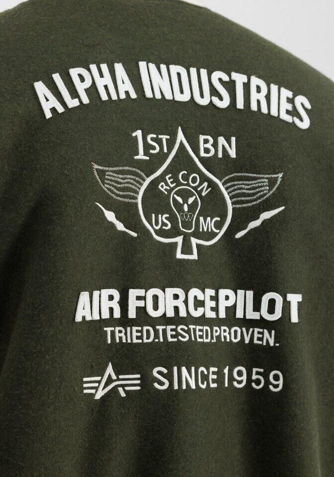 Зимняя куртка Alpha Industries Varsity Air Force Jacket (138107) темно-оливковая
