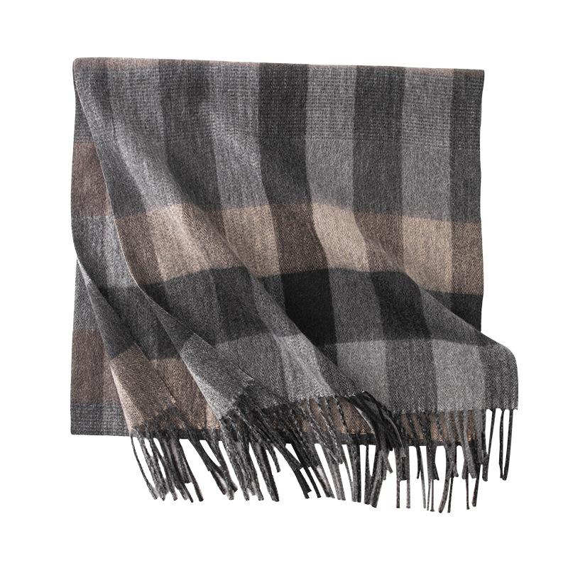 Stylish Design Plaid Scarf Women Men Winter Autumn Imitation Cashmere Wide Long Shawl Design Warm Soft Muffler Female Male