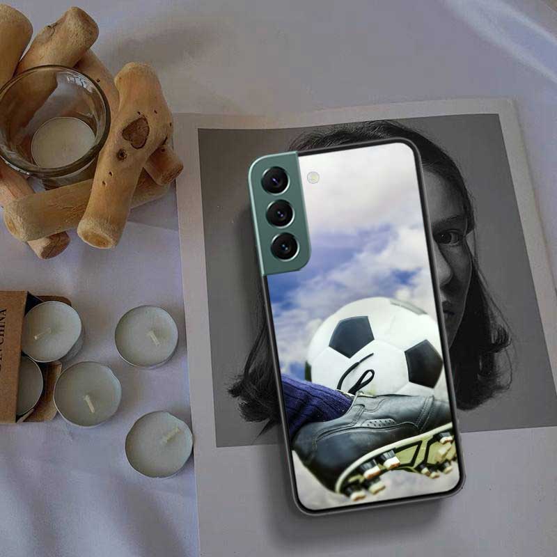 Чехол для телефона «Футбольное поле» для Samsung Galaxy S22 S25 Ultra S21 S10 Plus S26 Edge S20 S23 S24 FE Чехол Силиконовый Мягкий ТПУ Прозрачный