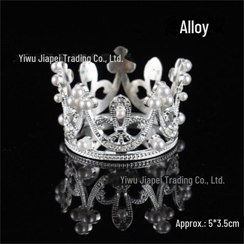 «Украшение для торта «Мини-бриллиантовая корона принцессы» – Аксессуары для выпечки на день рождения феи»