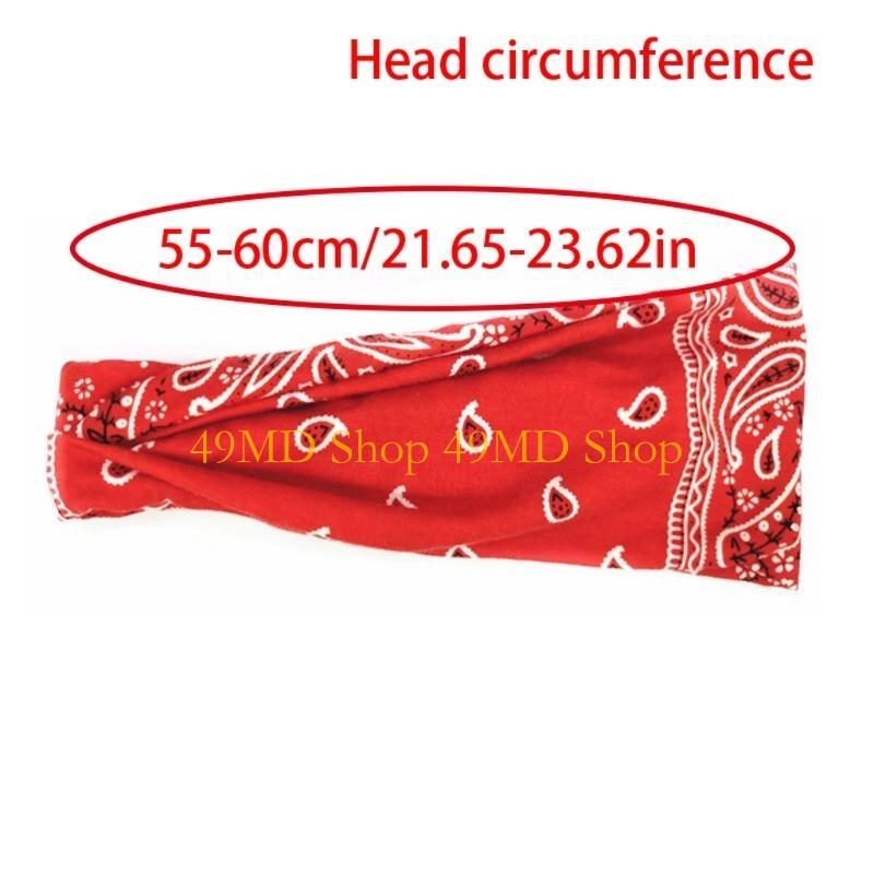 49MD Trendy Wide Headband Sweatband Suitable for Hair Styling and Fashion Statements for Men, Women, Children Hair Accessory