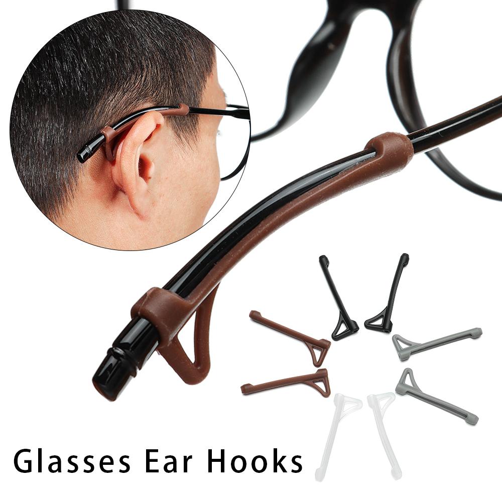 5 пар очков, аксессуары, защита от потери, силиконовые заушники, ножки для очков, чехол для противоскользящих очков