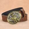 Vintage Punk Belt Men'S Casual Rivet Belt Zodiac Belt