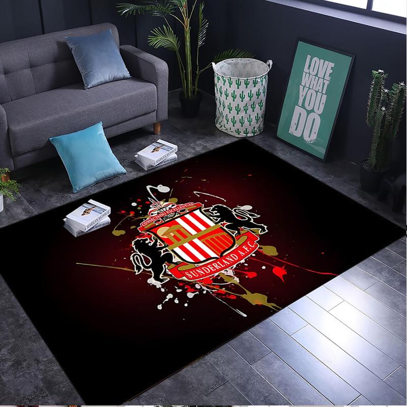 1PC rug Sunderland football Carpet, Chair Rug,Area Rug for Office Bedroom living rooms bedroom, Doormat decor Christmas fan gifts