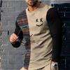 Men's Fashion Casual Top 3D Printed Long Sleeve T-shirt