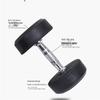 Yueletu Rubber Coated Dumbbell
