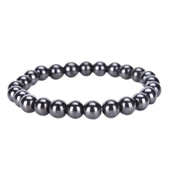 Магнитотерапевтический ножной браслет, анти-отечность, облегчение боли, ювелирные аксессуары, глянцевый черный сильный магнитный браслет