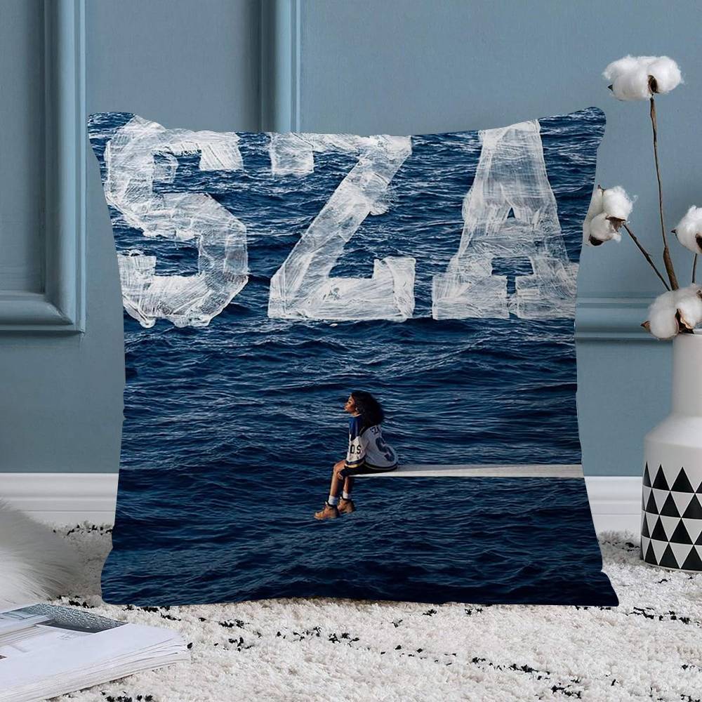 New Music Album SZA Sos Cushion Cover Decorative Pillow Sofa Home Decor case pillow cases