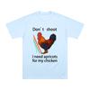 Dont Shoot I Need Apricots for My Chicken Cartoon Print T Shirt Arc Raiders Hot Game Tee Shirt Men Women Cotton Short Sleeve Top