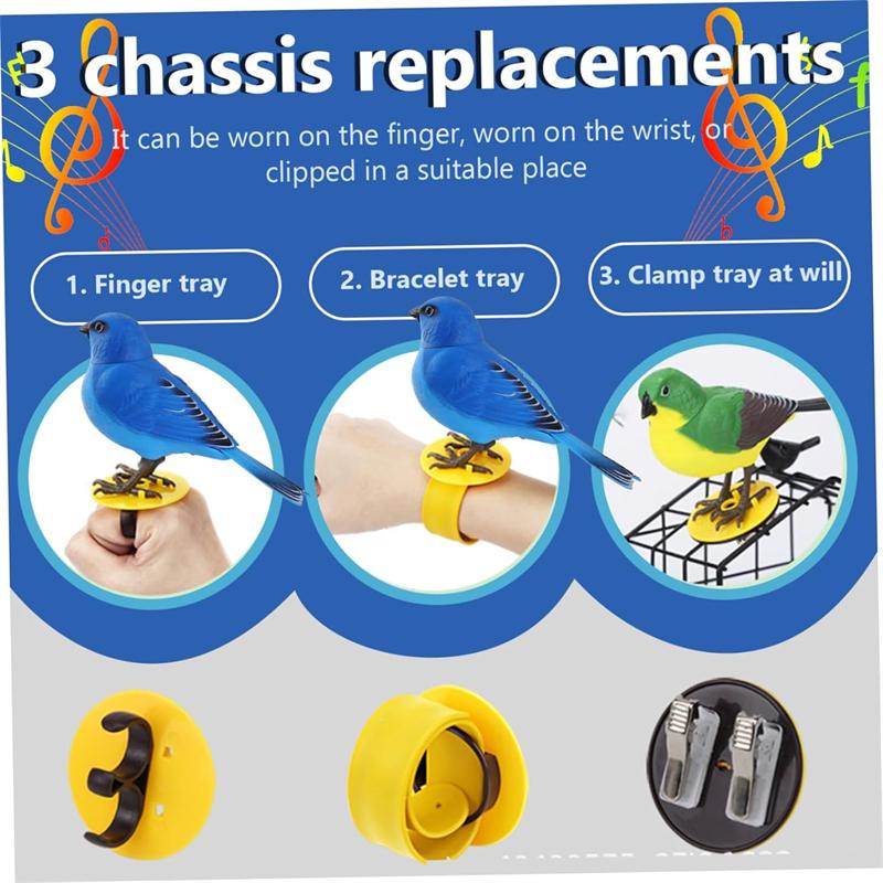Игрушка-симулятор птицы на батарейках, поющие птицы, активируемые звуком и движением, с подвижной мышью и головой, игрушки для детского садового декора
