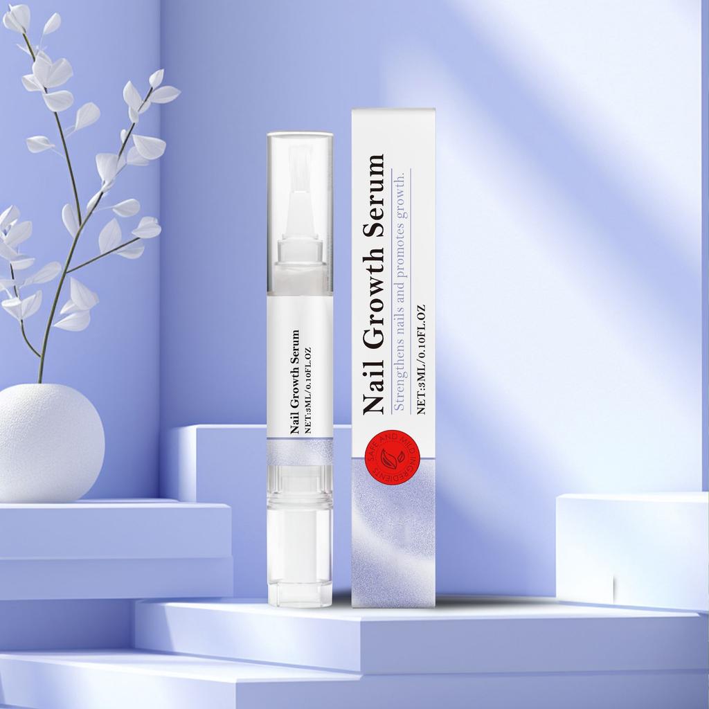 Сыворотка для роста ногтей, уход за ногтями от грибка, ручка для восстановления здорового вида ногтей, обесцвеченных или поврежденных грибком ногтей, 3 мл