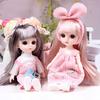 17cm Practical Princess Doll Replaceable Compact 13 Joints Movable Rich Facial Details BJD Dolls with