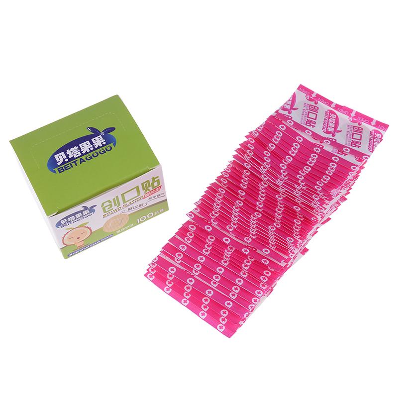 100 шт./кор. Мини-круглый одноразовый медицинский пластырь для заживления ран