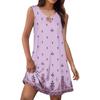 Women's Summer Fashion Tank Dress A-Line Sleeveless Casual Floral/Solid Pocket Dress