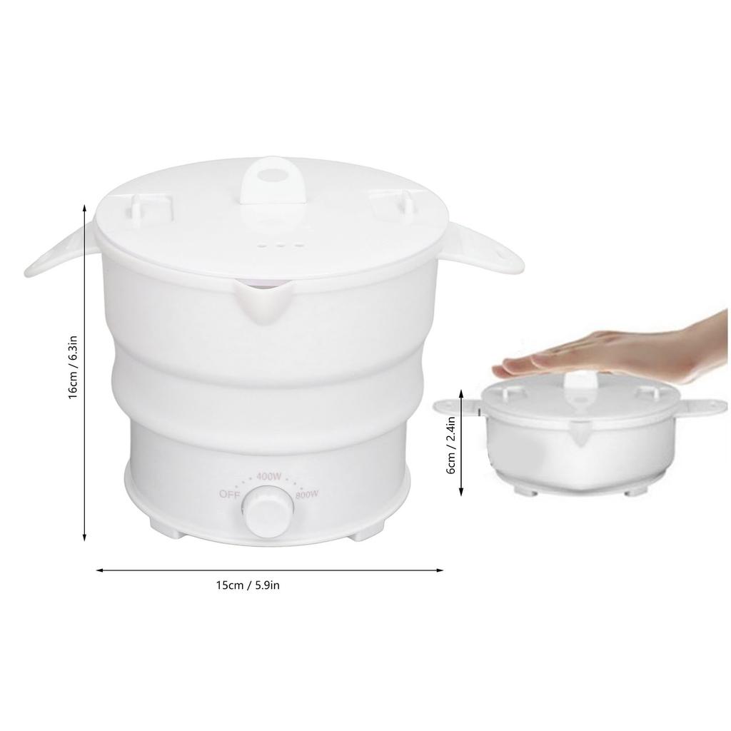 Складная электрическая плита Hot Pot 800 Вт 1,2 л дорожная кастрюля для кемпинга офиса отеля лапша каша суп дорожная складная электрическая кастрюля
