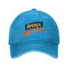 Aperol Spritz Washed Baseball Cap  Y2k Funny Sun Trucker Hat Summer Unisex Adult Running Hippie Snapback Cap