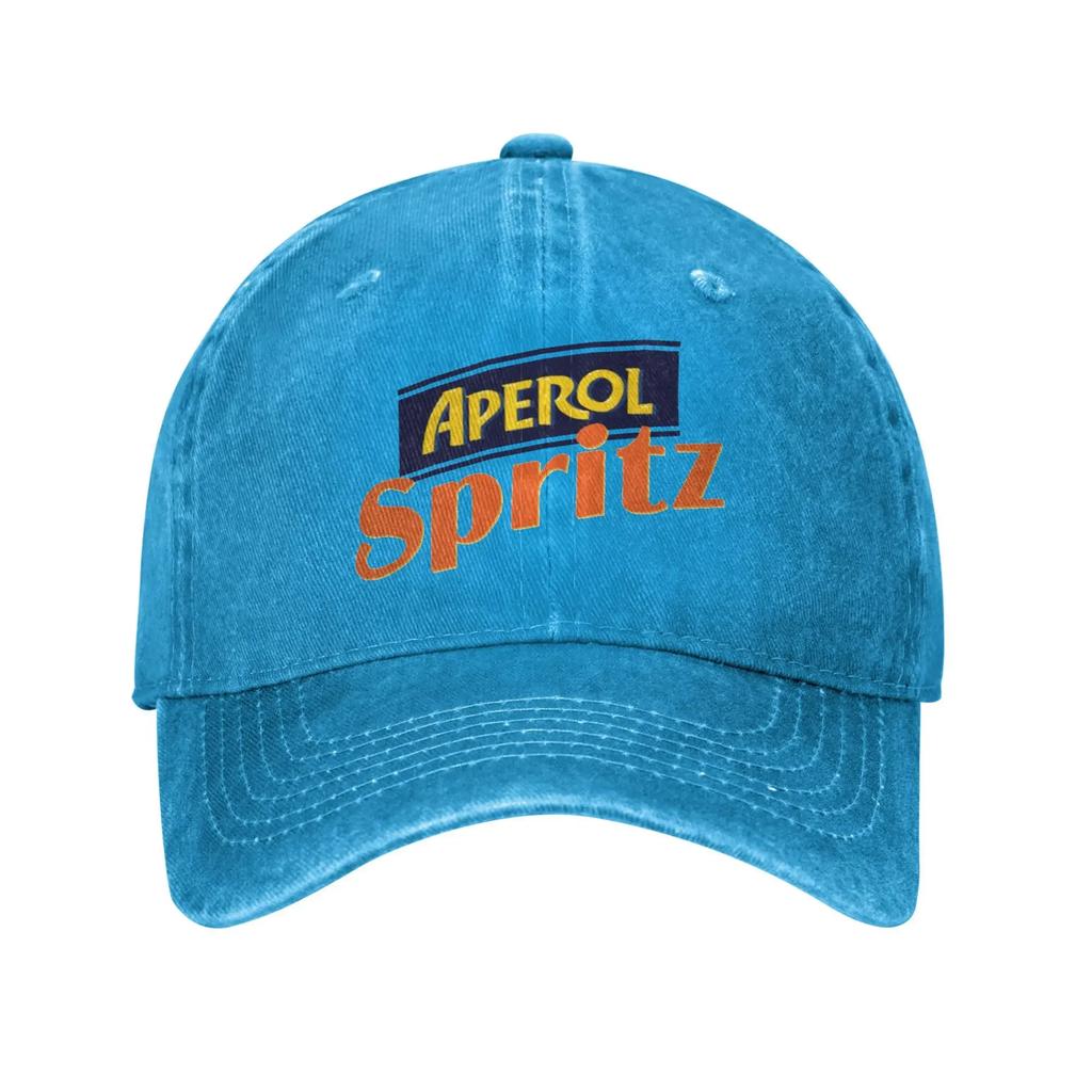 Aperol Spritz Washed Baseball Cap Y2k Funny Sun Trucker Hat Summer Unisex Adult Running Hippie Snapback Cap