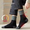 Мужские очень толстые шерстяные и кашемировые носки до середины икры - Зимние теплые, выше колена, с плюшевой подкладкой для пожилых людей