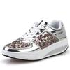 Shoes for  Women Sequin Upper Platform Sneakers Couples Casual Lace Up Ladies Shoes