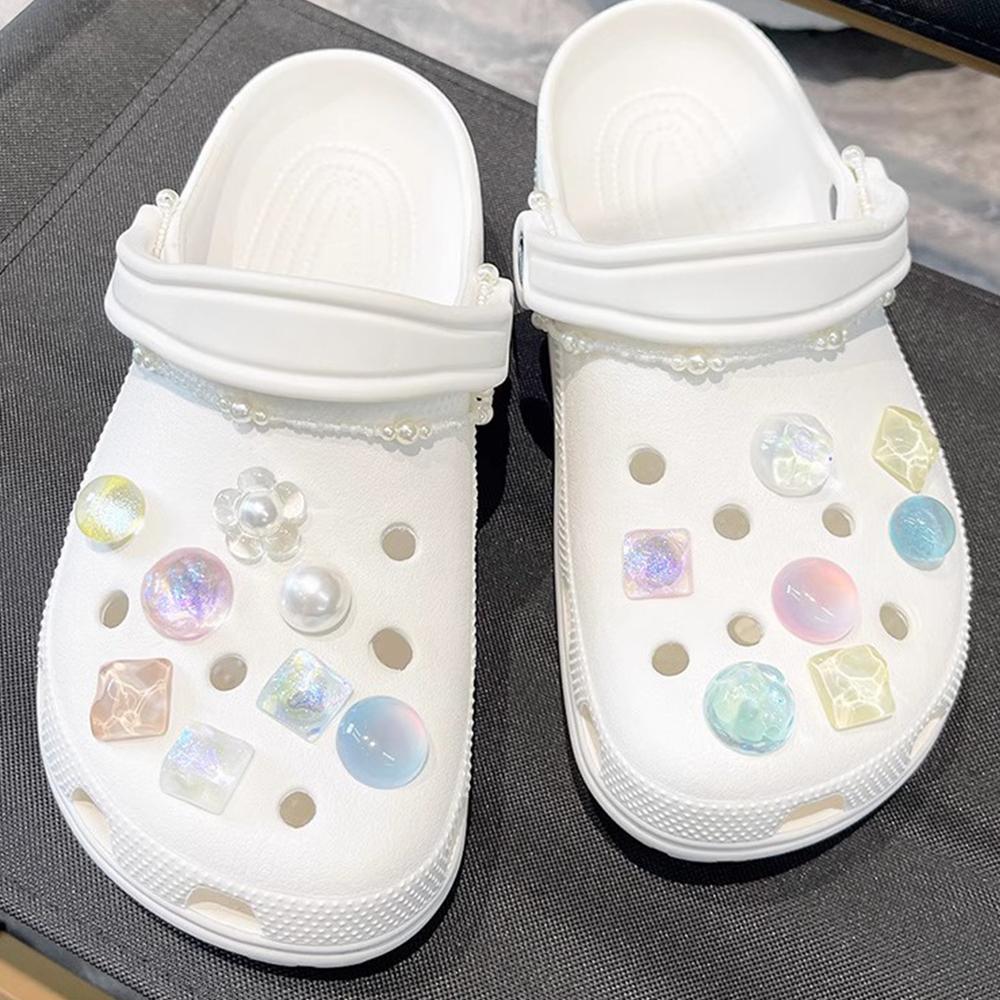 Shoe Charms Decoration Accessories Artificial Crystal Shoe Buckle Decoration Set Kids Party Xmas Gifts