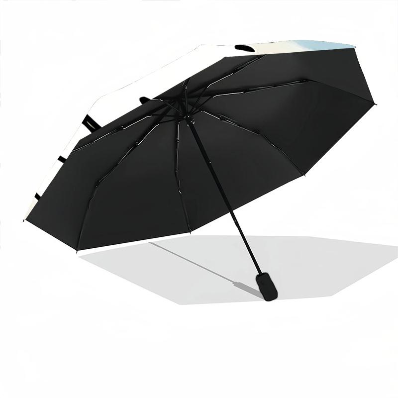 1pc Pochacco Ice Cream Cone Automatic Folding Umbrella - Portable 3-Fold Design with 8-Bone Iron Frame, Perfect for Outdoor Use, Festive Gifts, Travel