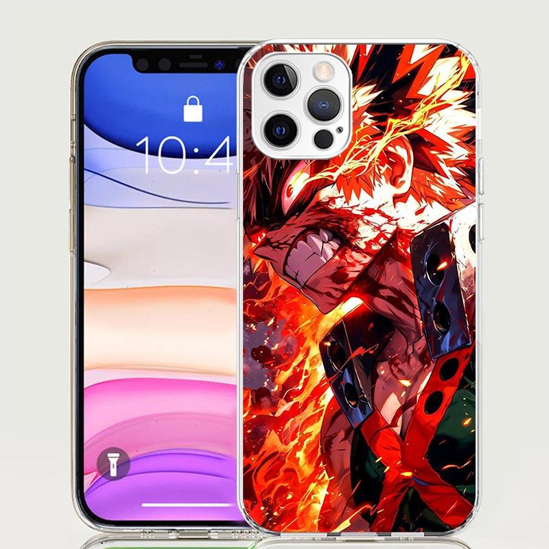 Бактего Кацуки MHA Мой герой Чехол для телефона Для iPhone 17 Air 16 15 Plus 11 14 Pro Max 13 Mini 12 7 8 + SE Узорное Искусство Индивидуальная Обложка
