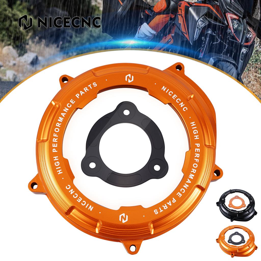 For 2017-2024 KTM 1290 Super Adventure R S T 1290 SAR SAS SAT Transparent Engine Clutch Cover for KTM 1290 Duke R/GT/EVO 2014-24