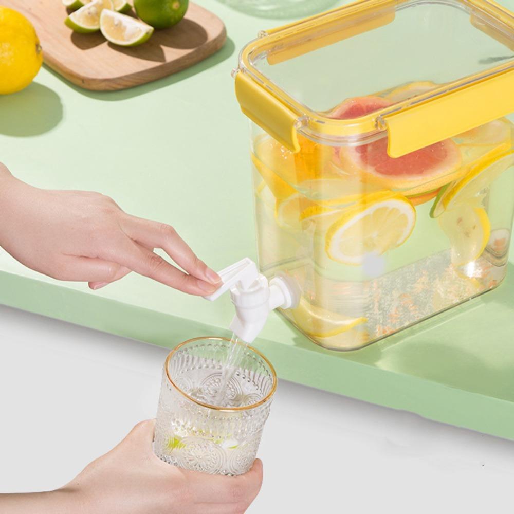 With Spigot Cold Water Kettle Plastic Fruit Teapot Portable Drink Dispenser Party Supplies