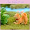 Adorable Akita Dog Figurine For Diy Succulent Decoration Resin Miniature