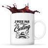 Mug - PLANETEE - J’peux Pas J’ai Curling - Céramique 330 Ml - Compatible Lave-vaisselle - Imprimé En Bretagne