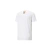 Puma X Britto Embroidered Heart Pattern Round Neck Short Sleeve T-Shirt Unisex Tops White 532234-02