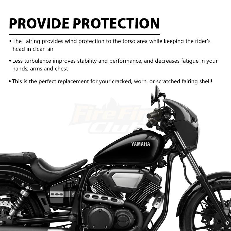 Аксессуары для мотоциклов Для Yamaha XVS 950 SPEC BOLT Bolt 950 2014-2019 18 17 16 15 Черный Кожух Фары Защитное Стекло
