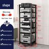 1.6m 8-Layer Audio Rack for Amplifiers and CD/Mixer Storage