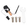 3D Printer Hotend Kit 0.4mm Nozzle Bimetal Throat Print Head Extruder Hotend Replacement Kit for