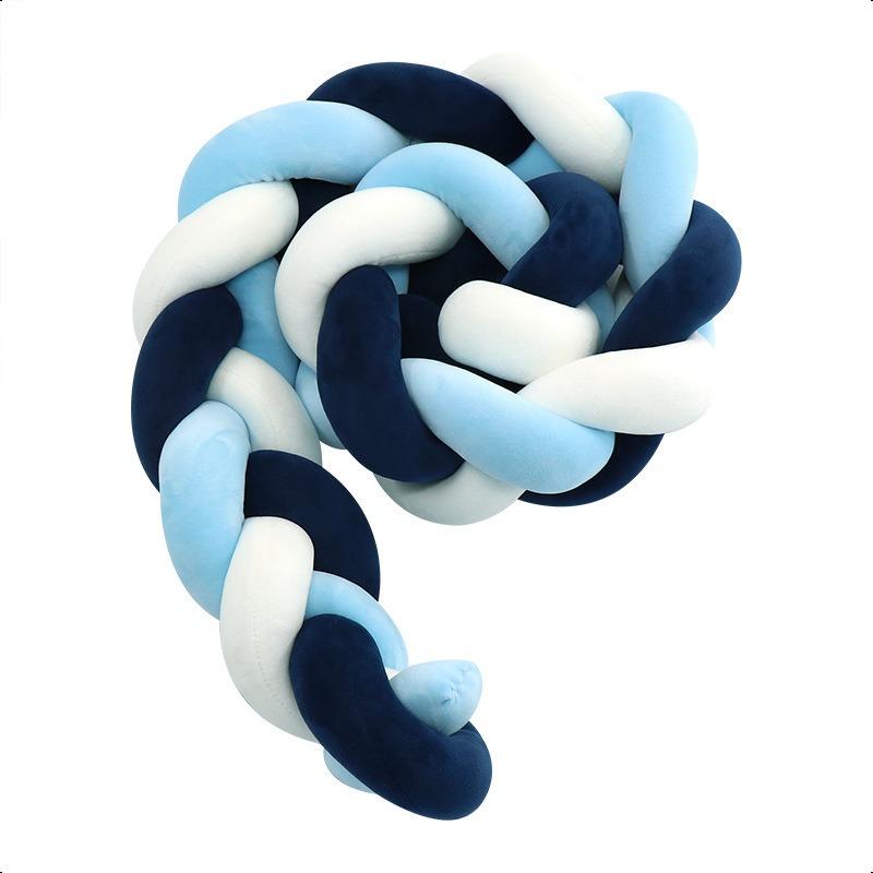 3 косы из узловатых плетеных полос для детской комнаты, бортик для кроватки материнского и младенческого класса, противоударная полоса, защитное ограждение