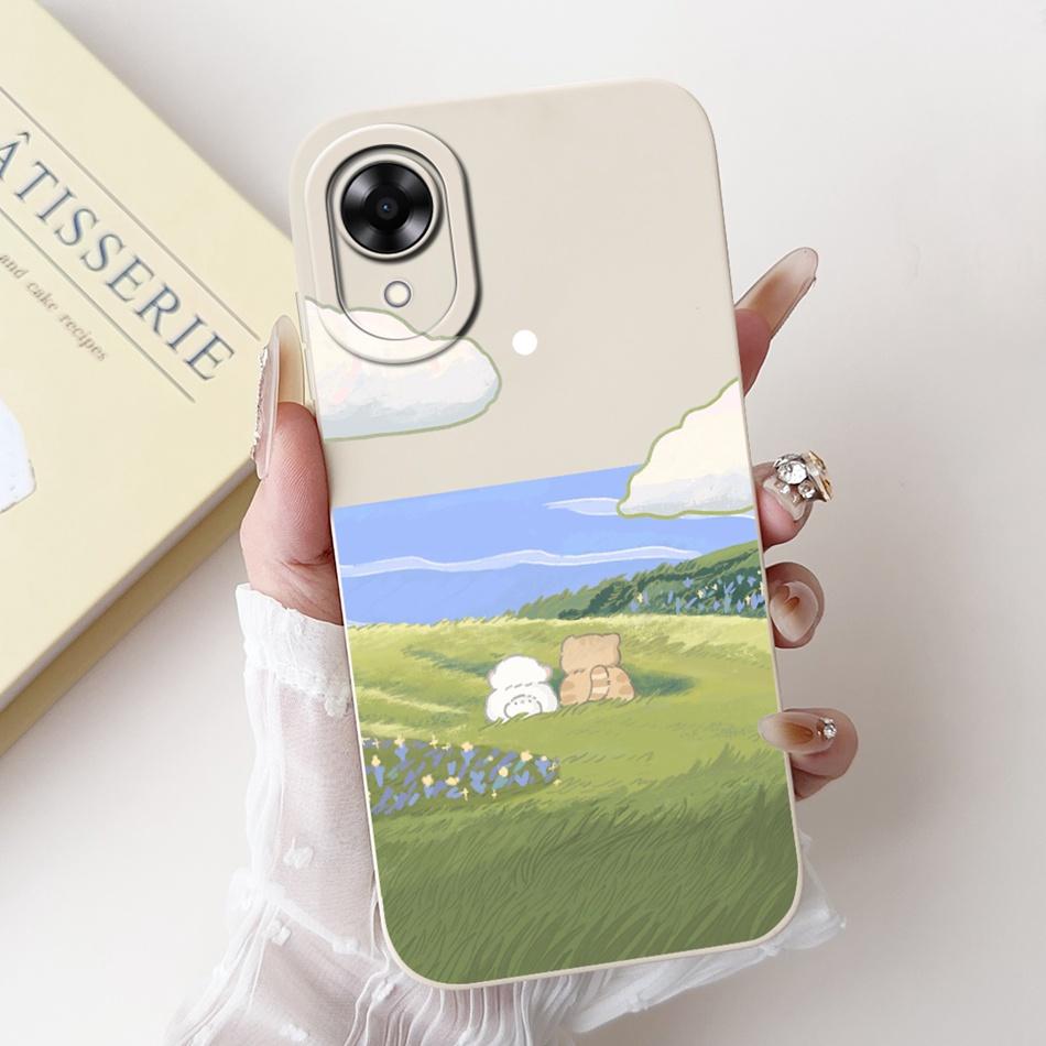 Для OPPO A17k A17 2024 Новый Милый Мультяшный Узор Мягкий Силиконовый Чехол Для Oppo A17 A 17 17k CPH2471 CPH2477 Защитные Чехлы Для Телефона