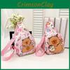 Capybara Preschool Children Nylon Crossbody Bag Animal Pattern Design Everyday