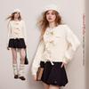UNIFREE Sweet Style Round Neck Knit Cardigan