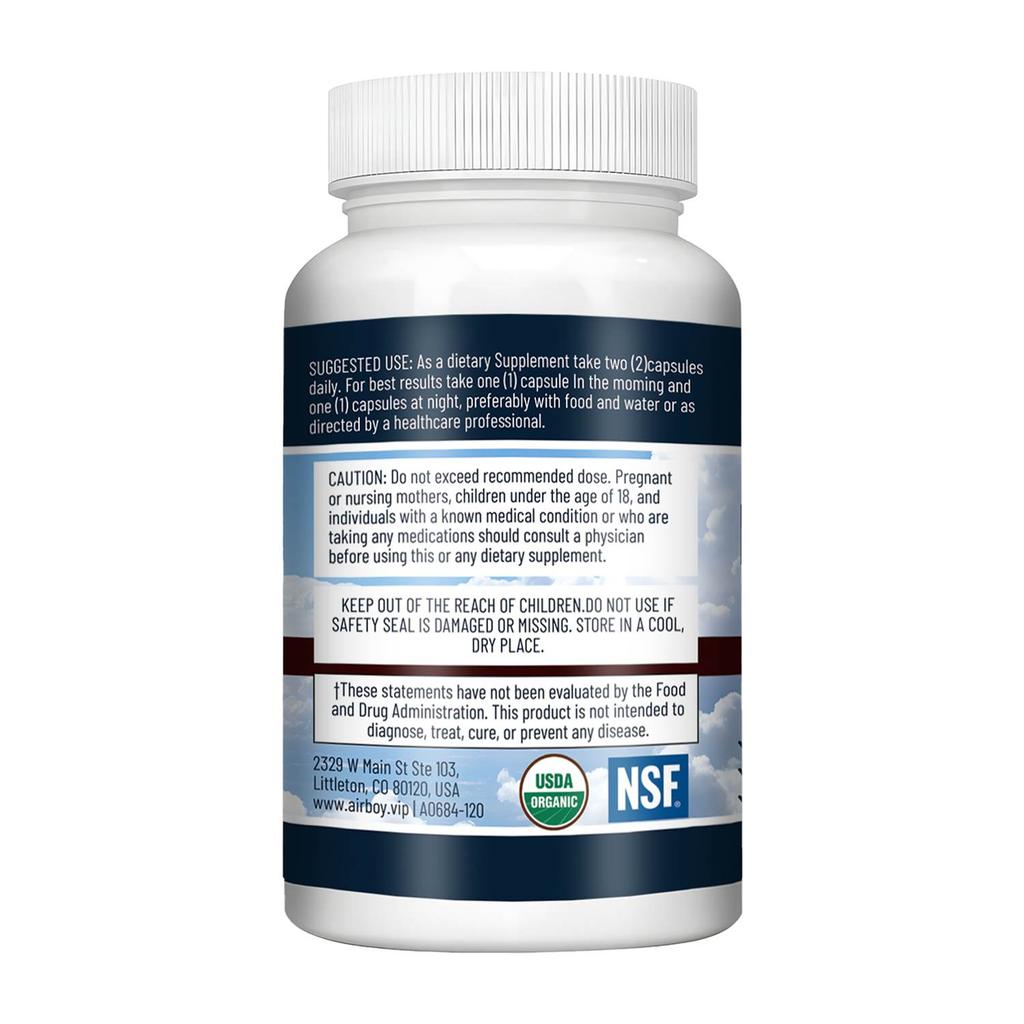 Airboy - Diglycine Magnesium Chelate Capsules - Vegetarian Capsules - Bone, Muscle, and Joint Health