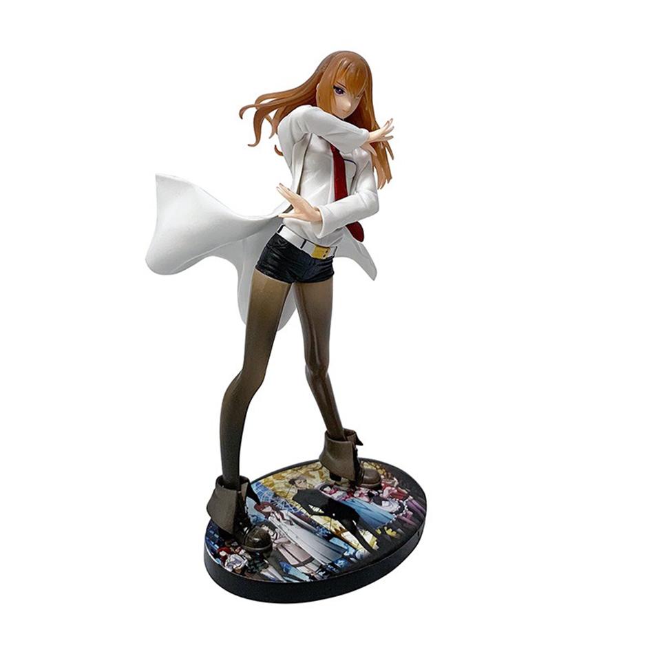 Аниме Штейны;Фигурка Gate Makise Kurisu Dream Tech Стиль пальто Стоячая модель кукла-игрушка Фигурка-акцион PVC