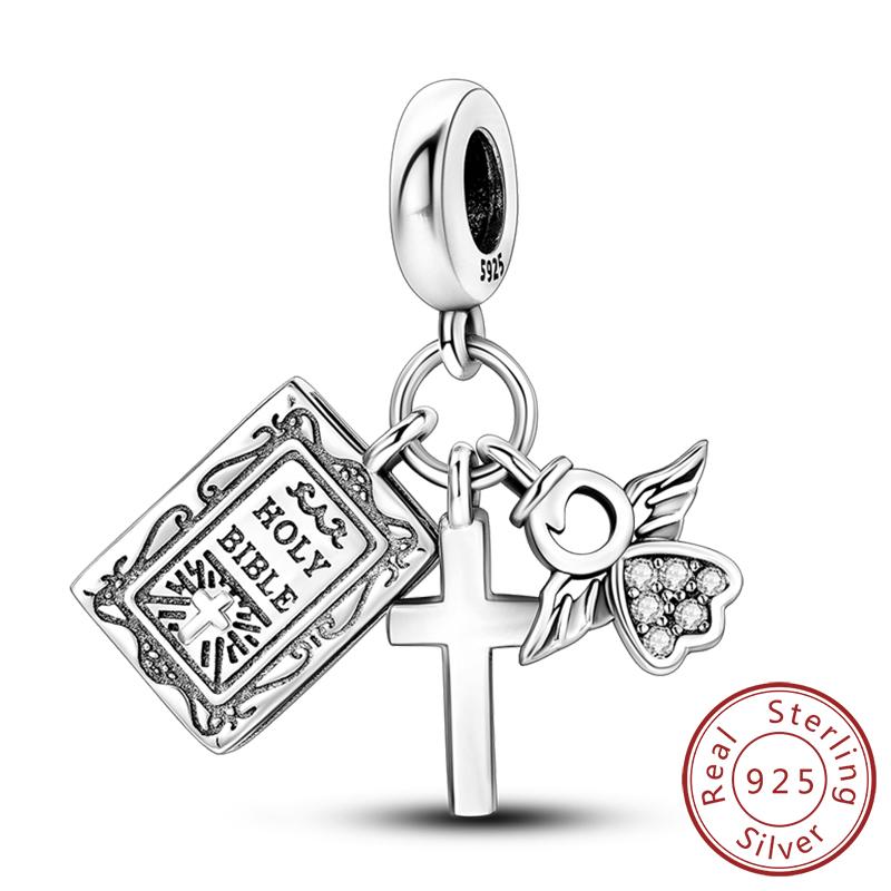 Медные Шармы Бусины Глаз Дьявола Крест Ангел Шармы Подходят для Оригинальных Браслетов-Шармов Подвески Изысканное Изготовление Ювелирных Изделий Своими Руками Для Женщин