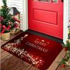 Happy Christmas Sparkling Star Pattern Door Mat Is A Wonderful Christmas Gift Mat That Home and Christmas Decoration Doorways