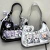 Cute Y2k Womens Shoulder Bag Fashion Elegant Sweet Lolita Jk Ita Bag Transparent Literary Kawaii Exquisite  Female Handbag