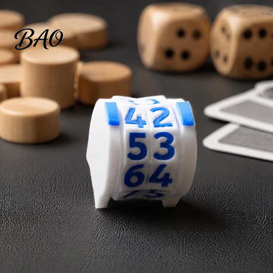 Счетчик PLA, 3D-печатный вращающийся счетчик, 2-значное колесо, ручной вращающийся трекер жизни, инструмент для настольных карточных игр, легко читаемый счет