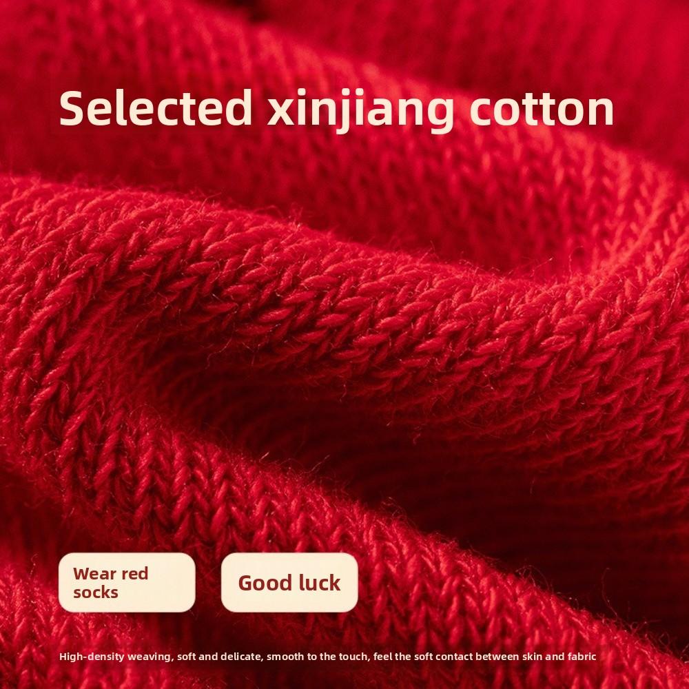 Horse Pattern New Year Socks Cartoon Year of The Horse Socks Embroidered Socks  Casual Use