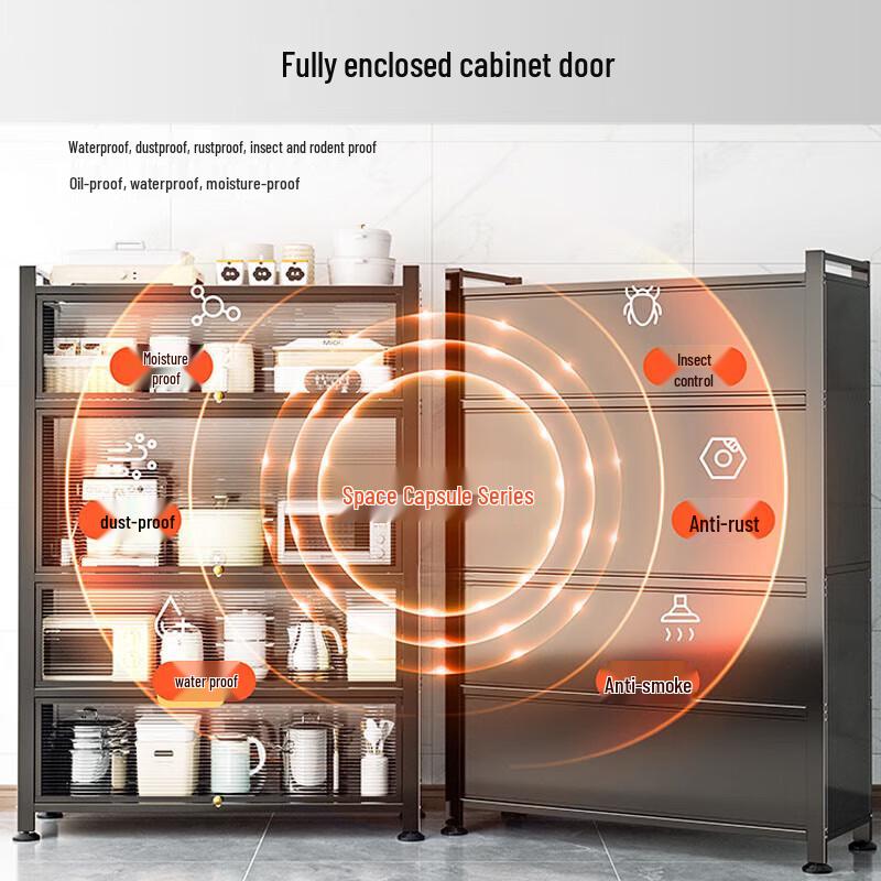 Beifu 5-Tier Carbon Steel Kitchen Storage Shelf