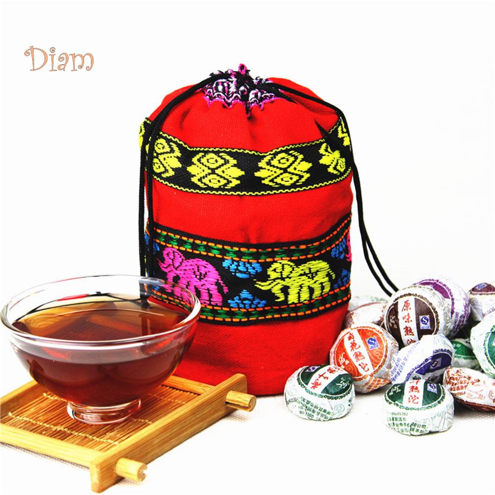 250g 10 Flavors 50Pcs Chinese Yunnan High Quality Ripe Mini Puerh Black Tea