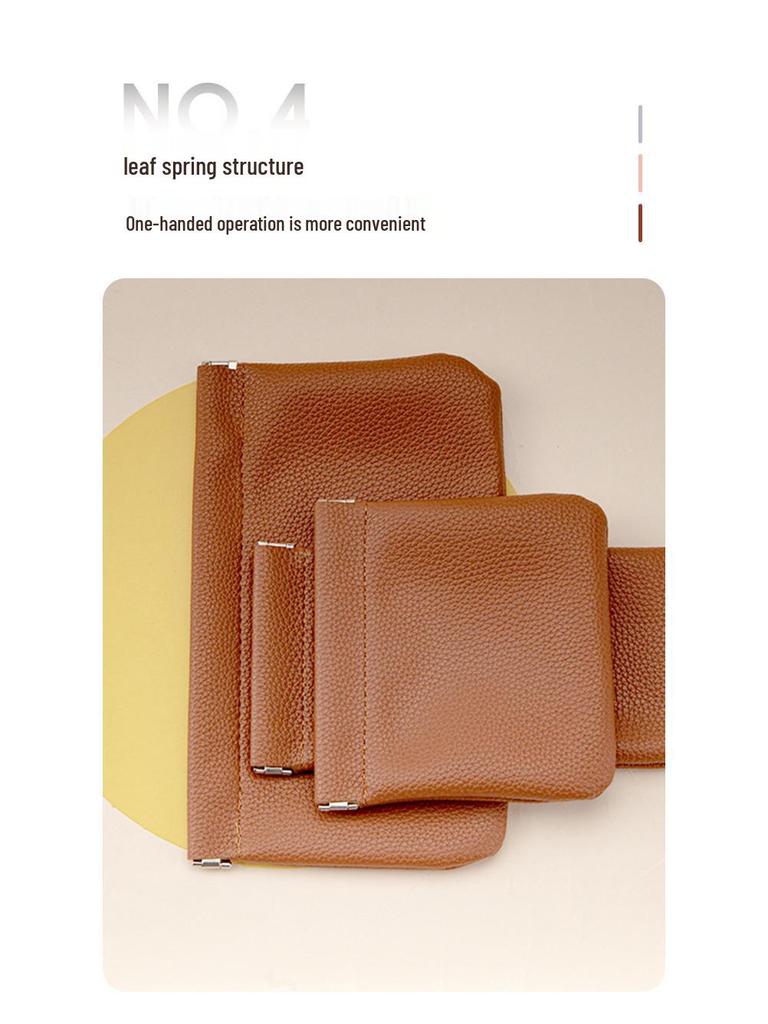 Однотонная сумка для хранения большой вместимости для кабелей, наушников и косметики с автоматическим закрытием и узором личи